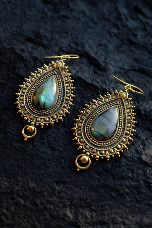 Dewi Labradorite Earrings Wholesale