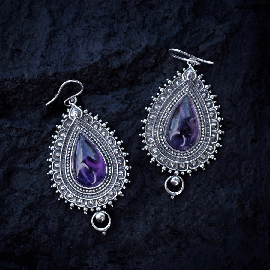 Dewi Amethyst Earrings Wholesale