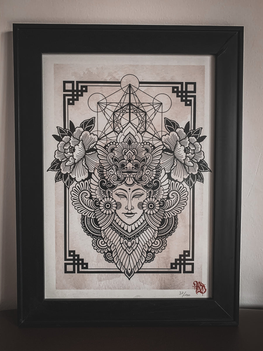 Dewi and Barong Art Print